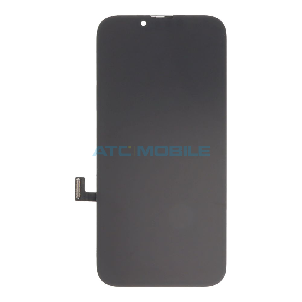 IPH13-LCDOEM iPhone 13 zadní kryt (sklo) zelený s logem (Premium) - Big Hole