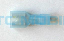 Objímka plochá červená 6,4 x 0,8 mm - izolovaná Objímka plochá červená 6,4 x 0,8 mm - izolovaná