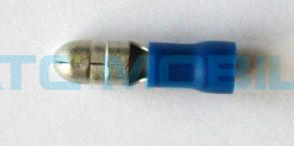 Zástrčka kruhová modrá 4mm - izolovaná Zástrčka kruhová modrá 4mm - izolovaná