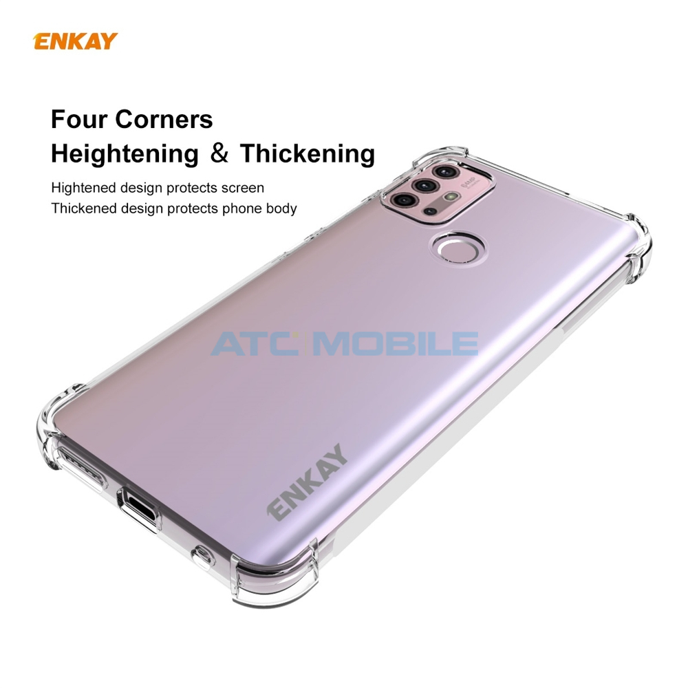 Shockproof kryt ENKAY Motorola Moto G10 (XT2127-2), Moto G30 (XT2129-2) čirý Shockproof kryt ENKAY Motorola Moto G10 (XT2127-2), Moto G30 (XT2129-2) čirý