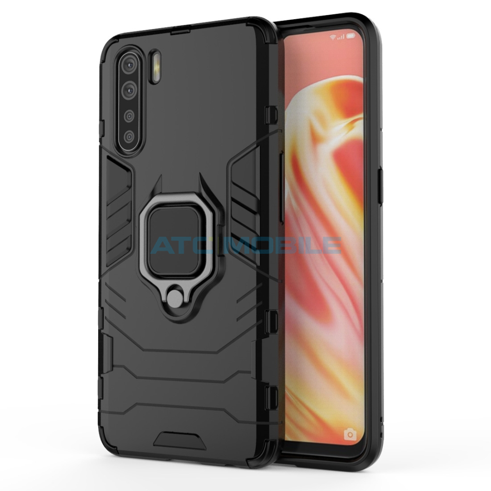 Shockproof kryt Oppo A91 černý s kroužkem Shockproof kryt Oppo A91 černý s kroužkem
