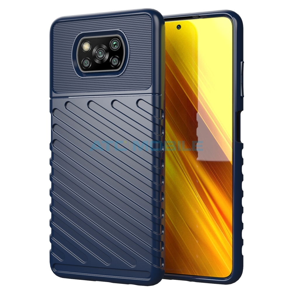 Shockproof Thunderbolt kryt Poco X3 NFC modrý Shockproof Thunderbolt kryt Poco X3 NFC modrý