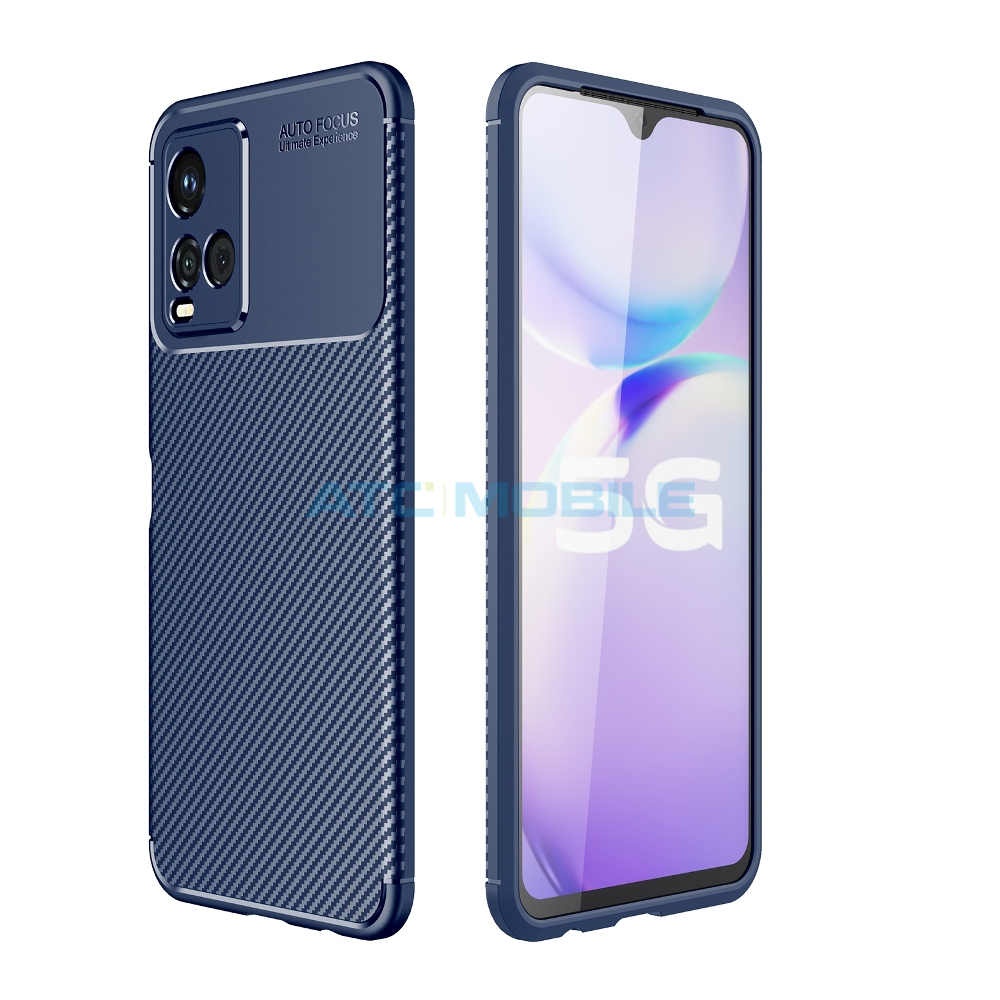 ATC-BCKSP-VIY33SBL Shockproof kryt Shield4U Vivo Y21 4G, Y33s černý/modrý s kroužkem