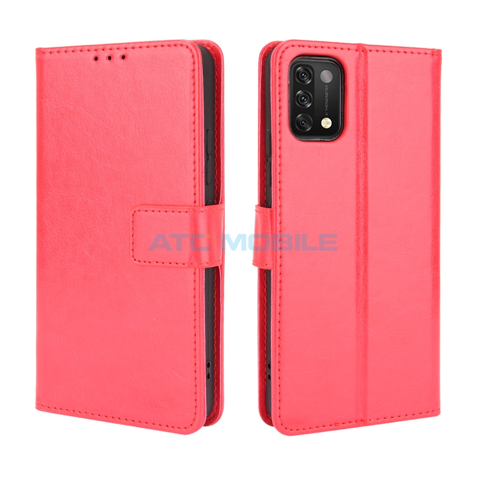 ATC-BOOK-UMDA11HOTRD Pouzdro Magnetic Case Umidigi A11 Carbon Fiber modré