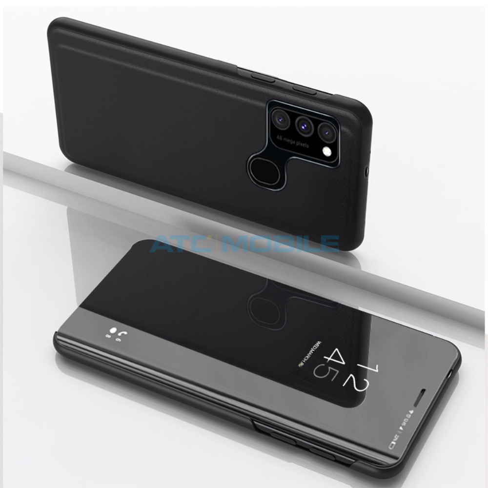 ATC-FLIP-OPA53BK Pouzdro Flip Plated Mirror Oppo A53 2020 modr&eacute;