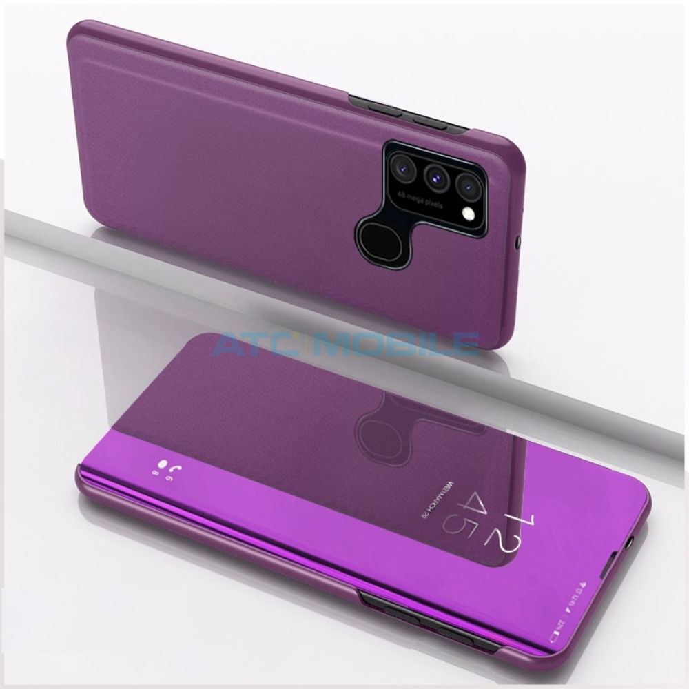 ATC-FLIP-OPA53PUR Pouzdro Flip Plated Mirror Oppo A53 2020 modr&eacute;