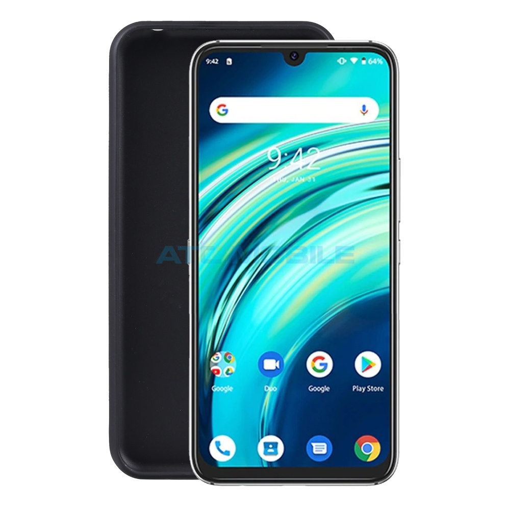 ATC-GEL-UMDA11BK Pouzdro Magnetic Case Umidigi A11 Carbon Fiber modré