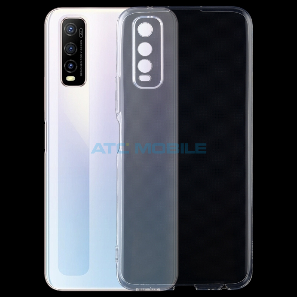 ATC-GEL-VIY70STR Shockproof Carbon Fiber kryt Vivo Y70s modrý