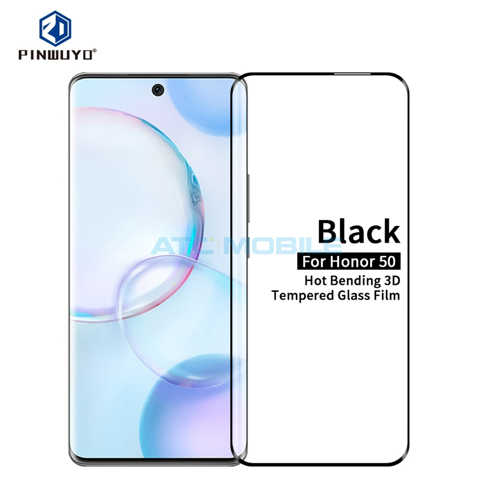 Tvrzené sklo 3D PINWUYO Honor 50 černé Tvrzené sklo 3D PINWUYO Honor 50 černé