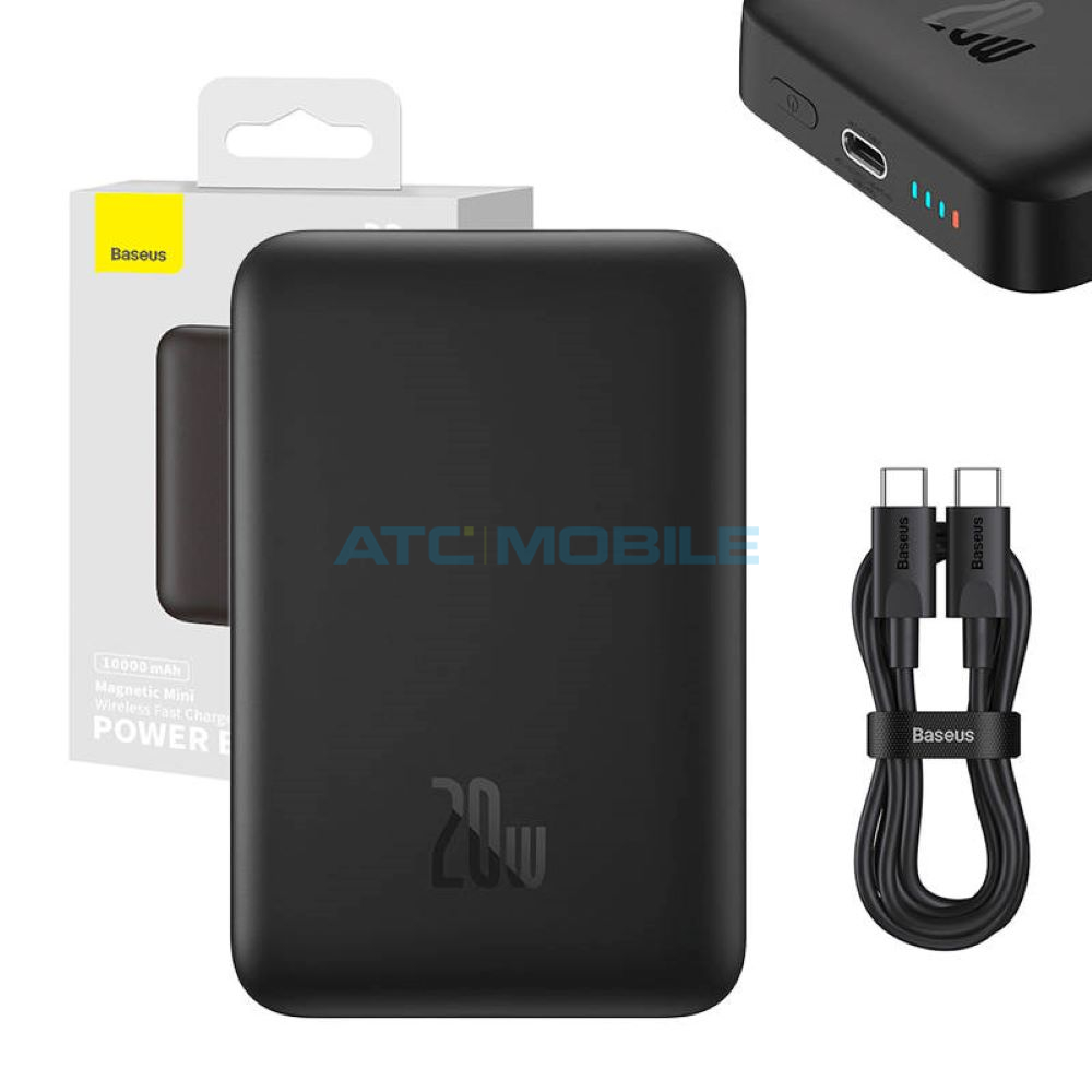 Powerbanka Baseus Magnetic Mini 10000mAh černá (MagSafe, USB-C, 20W) Powerbanka Baseus Magnetic Mini 10000mAh černá (MagSafe, USB-C, 20W)