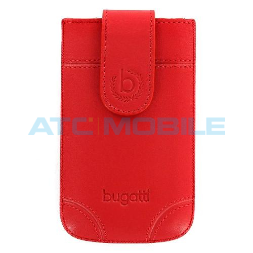 Pouzdro bugatti SlimCase Dublin, kůže, M (7,3cm x 12,2cm) červené Pouzdro bugatti SlimCase Dublin, kůže, M (7,3cm x 12,2cm) červené