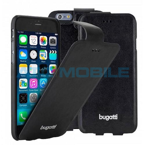 iPhone 6/6S Plus pouzdro bugatti Geneva Flip, černé iPhone 6/6S Plus pouzdro bugatti Geneva Flip, černé