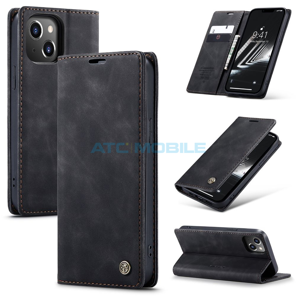 CASEME-IPH15BK iPhone 15 zadní kryt (sklo) modrý s logem (OEM) - Big Hole