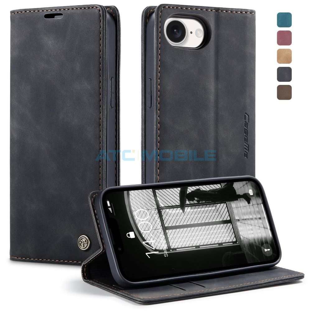 CASEME-IPH16EBK Pouzdro CaseMe Book iPhone 16e, 17e červené