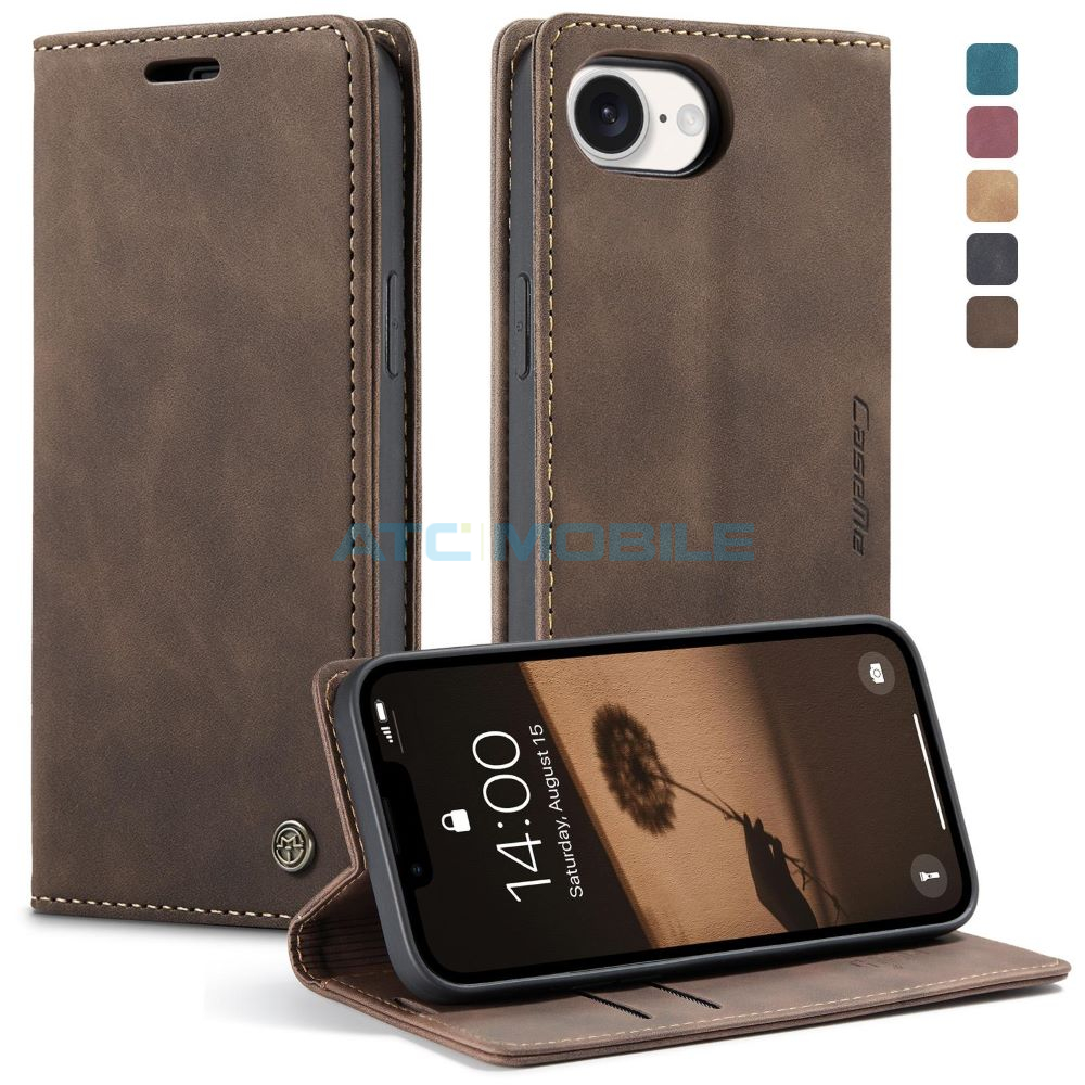 CASEME-IPH16ECO Pouzdro CaseMe Book iPhone 16e, 17e červené
