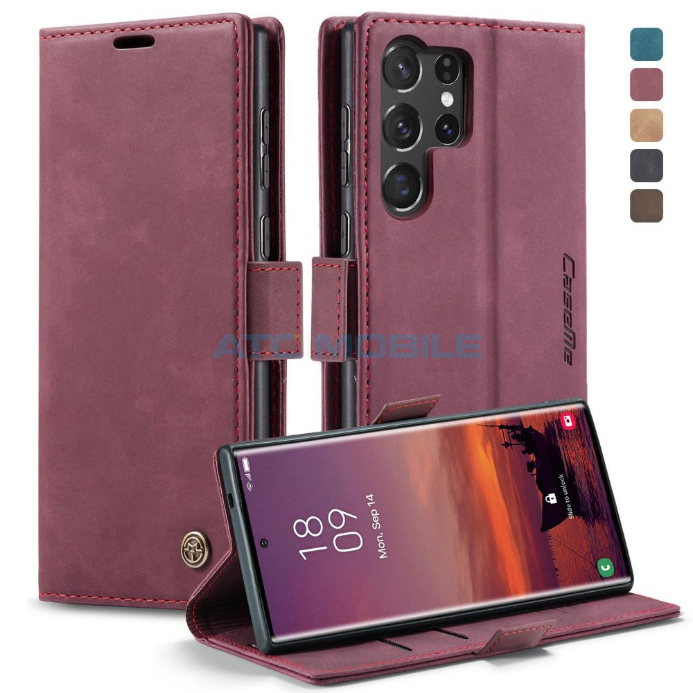 CASEME-SGS938WRD Pouzdro CaseMe Book Samsung Galaxy S25 Ultra 5G (SM-S938B) světle hněd&eacute;