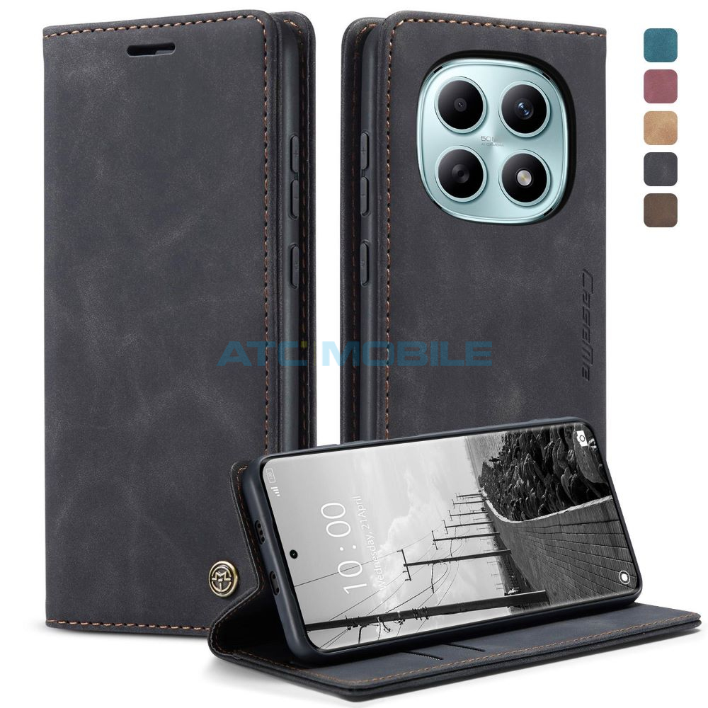 CASEME-XIARN15BK Pouzdro CaseMe Book Redmi Note 15 4G/5G modr&eacute;