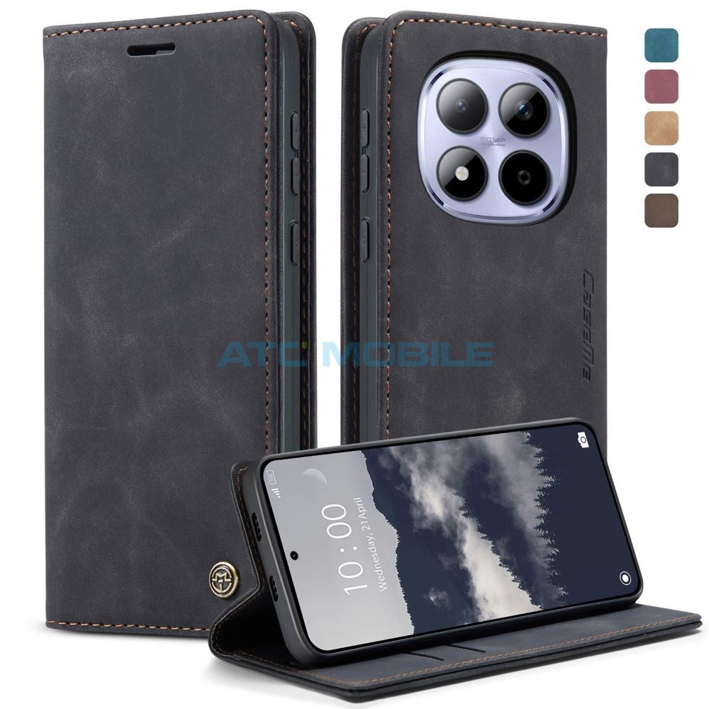 CASEME-XIARN15P5GBK Pouzdro CaseMe Book Redmi Note 15 Pro 5G červené