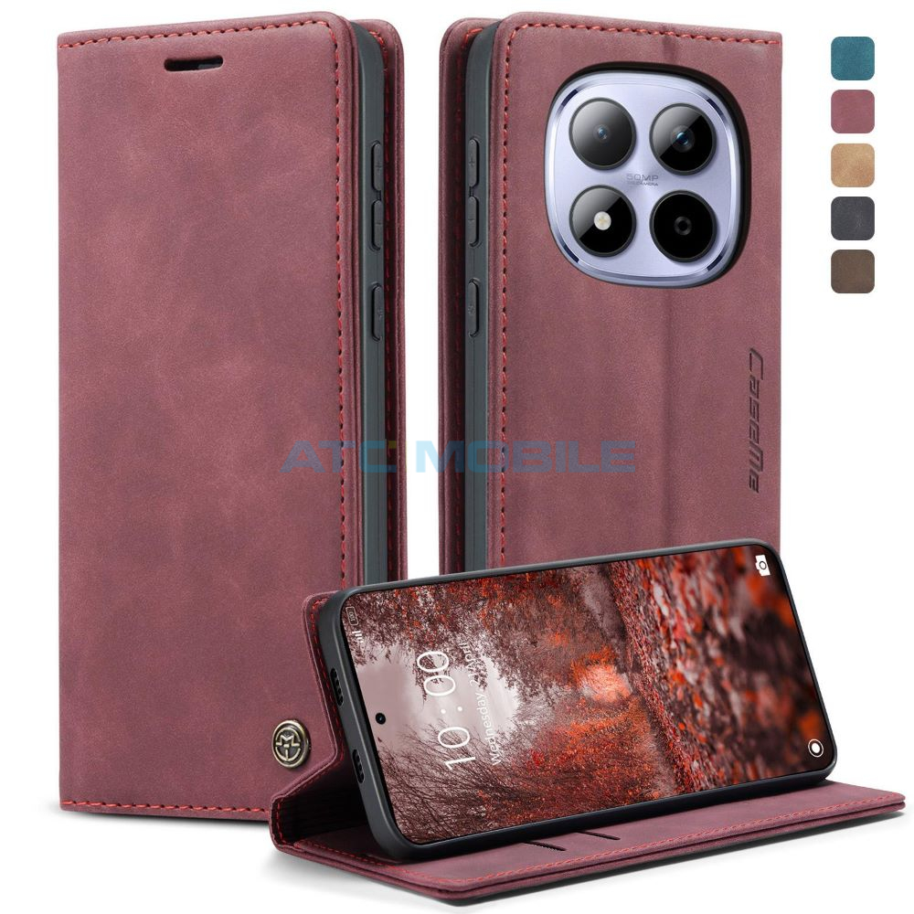 Pouzdro CaseMe Book Redmi Note 15 Pro 5G červené Pouzdro CaseMe Book Redmi Note 15 Pro 5G červené