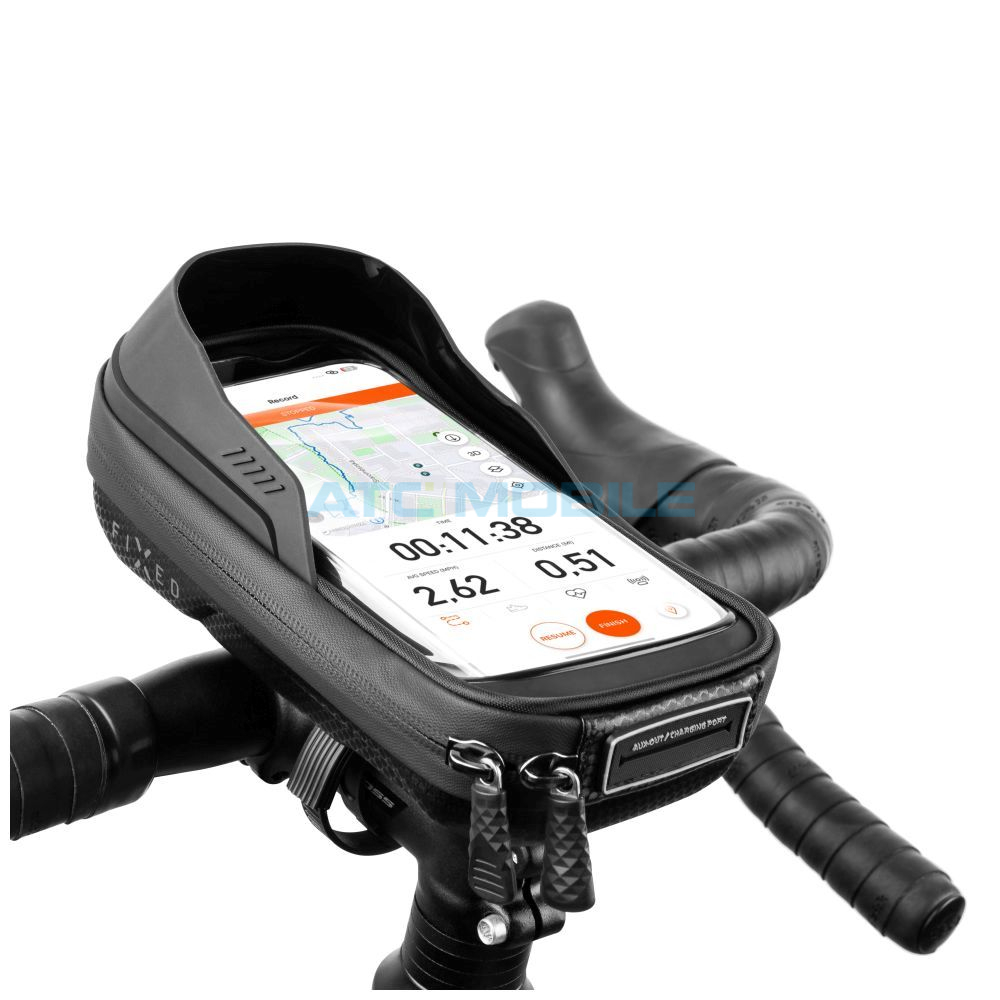 Pouzdro FIXED Bikee Bag 2 univerzální na řídítka, černé Pouzdro FIXED Bikee Bag 2 univerzální na řídítka, černé