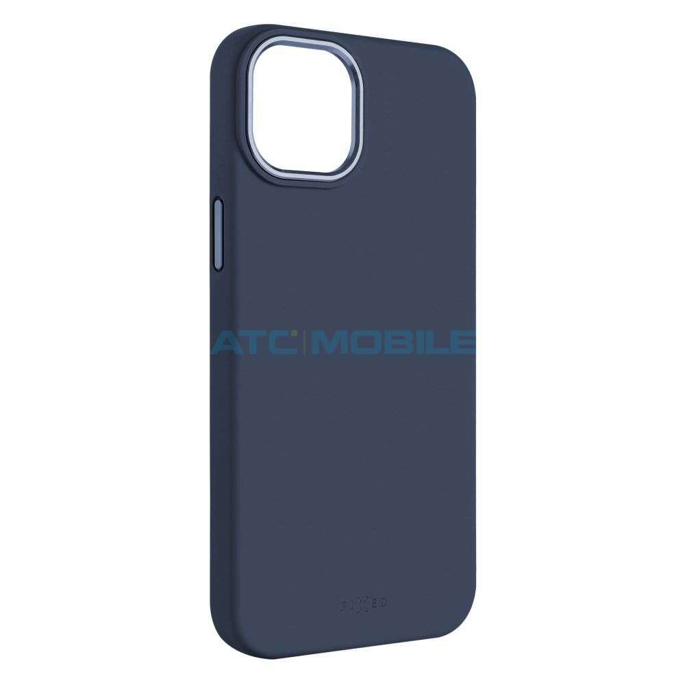 FIXED-FLM928BL iPhone 15 zadní kryt (sklo) modrý s logem (OEM) - Big Hole