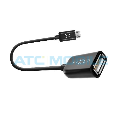 MicroUSB OTG adaptér FIXED pro mobilní telefony a tablety, USB 2.0, černý MicroUSB OTG adaptér FIXED pro mobilní telefony a tablety, USB 2.0, černý
