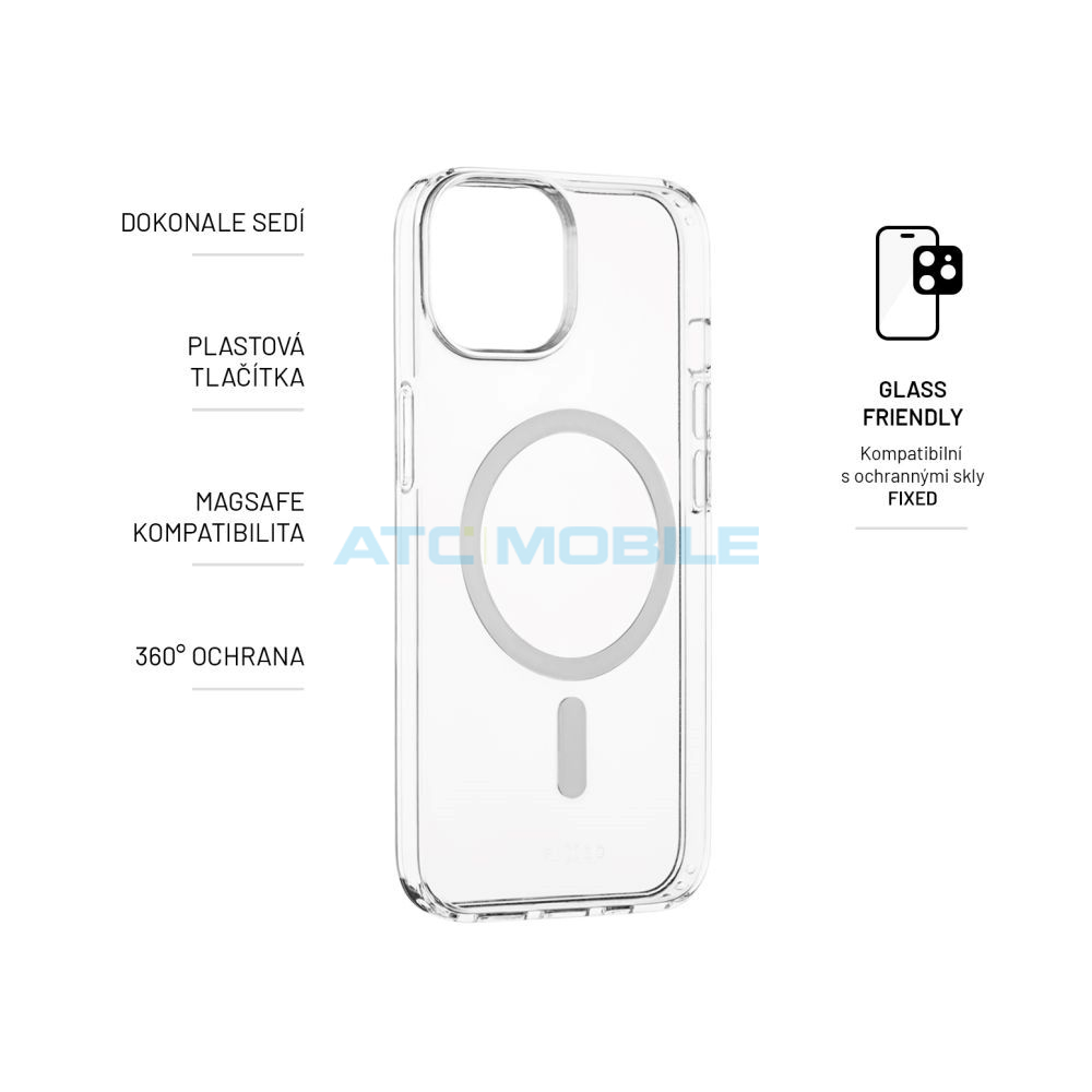 FIXED-PUM1200 Tvrzené sklo Shield4U iPhone 15 Full-Glue černé 2,5D s aplikátorem