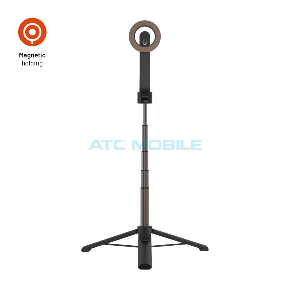 Selfie stick s tripodem FIXED MagSnap s podporou MagSafe a bezdrátovou spouští, černý Selfie stick s tripodem FIXED MagSnap s podporou MagSafe a bezdrátovou spouští, černý