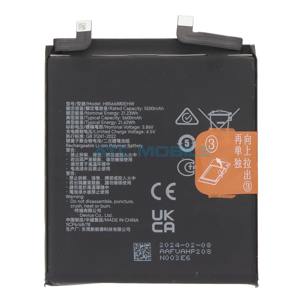 HB566880EHW Modul USB-C a čtečky SIM Honor Magic6 Pro (BVL-AN16, BVL-N49) OEM