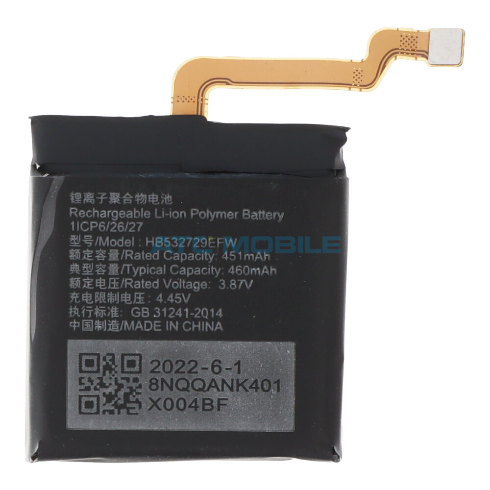 Baterie Huawei HB532729EFW 460 mAh (Watch GT 2 Pro, Watch 3) OEM včetně lepení Baterie Huawei HB532729EFW 460 mAh (Watch GT 2 Pro, Watch 3) OEM včetně lepení