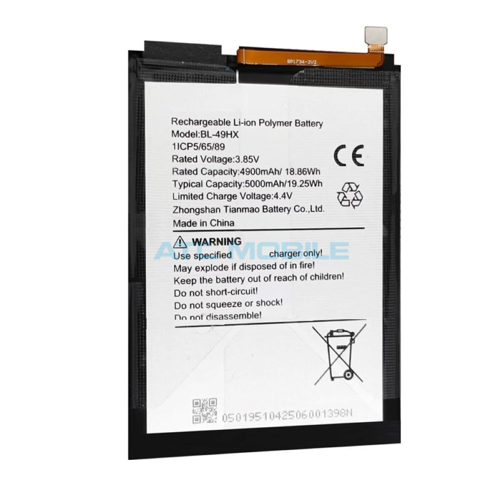 BL-49HX-OEM Silikonový kryt Shield4U Infinix Hot 20 5G (X666B) černý