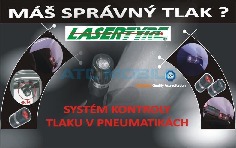 Optický senzor pro kontrolu tlaku v pneumatikách LaserTyre 2,4 bar (2 ks + bezpečnostní klíč) Optický senzor pro kontrolu tlaku v pneumatikách LaserTyre 2,4 bar (2 ks + bezpečnostní klíč)