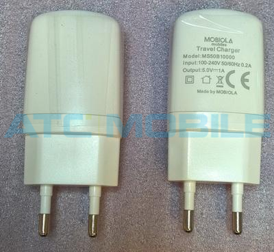 Nabíječka Mobiola Infinity bílá, výstup 5V, 1A, bulk Nabíječka Mobiola Infinity bílá, výstup 5V, 1A, bulk