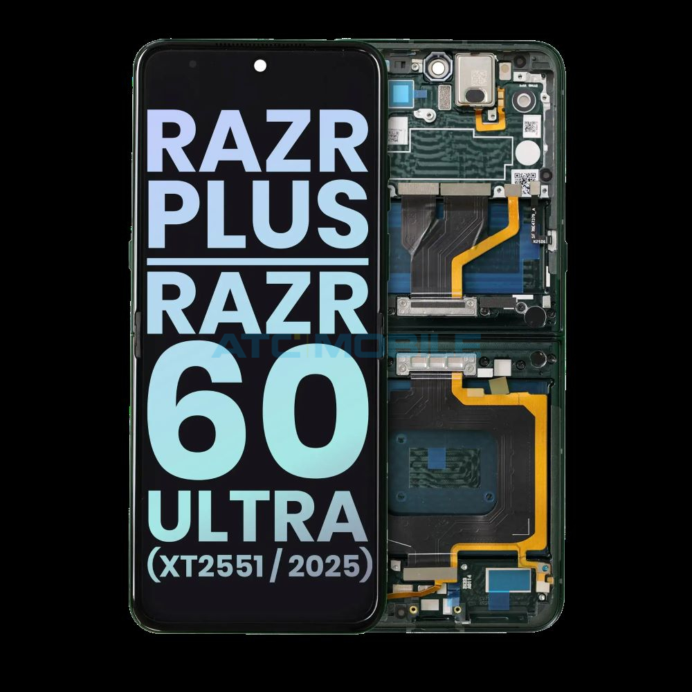 Displej + dotyk + rám (vnitřní) Motorola Razr 60 Ultra (XT2551-6) Scarab (Service Pack) - 5D68C29813 Displej + dotyk + rám (vnitřní) Motorola Razr 60 Ultra (XT2551-6) Scarab (Service Pack) - 5D68C29813