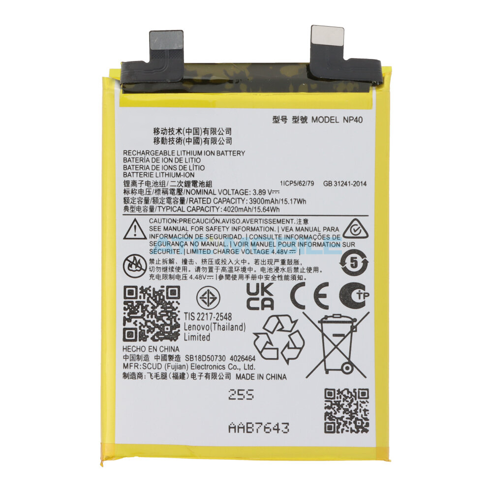 Baterie Motorola NP40 4020mAh Edge 30 Neo (XT2245) OEM včetně lepení Baterie Motorola NP40 4020mAh Edge 30 Neo (XT2245) OEM včetně lepení
