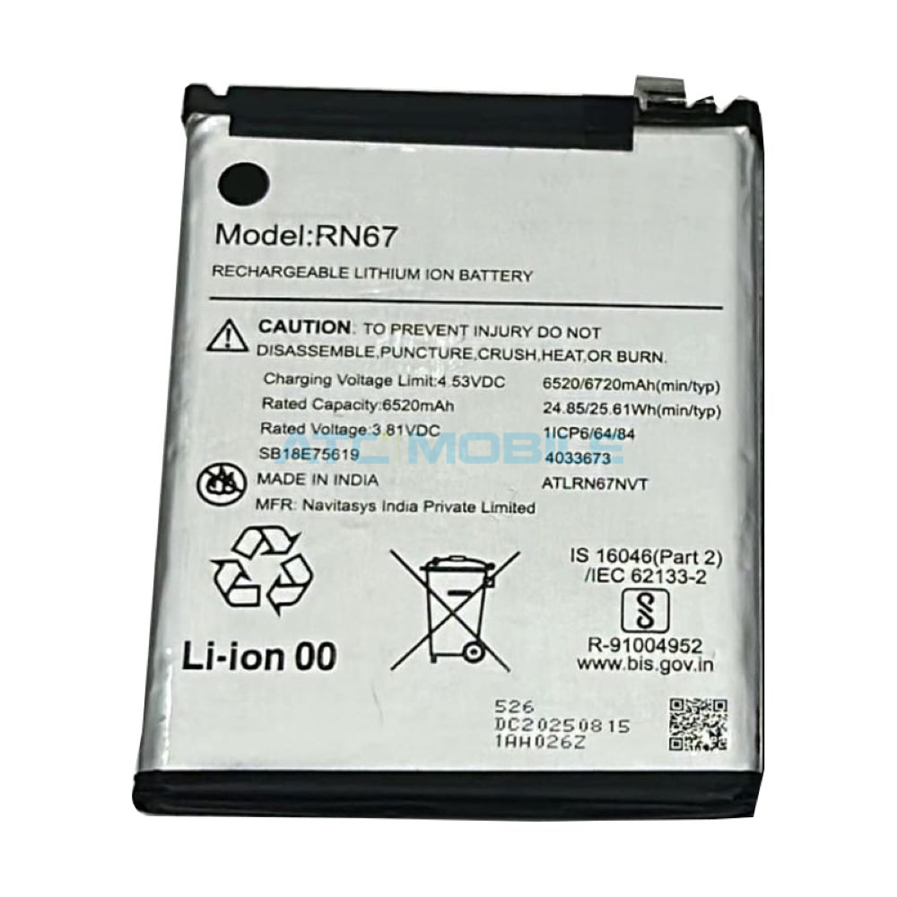 Baterie Motorola RN67 6720 mAh OEM včetně lepení Baterie Motorola RN67 6720 mAh OEM včetně lepení
