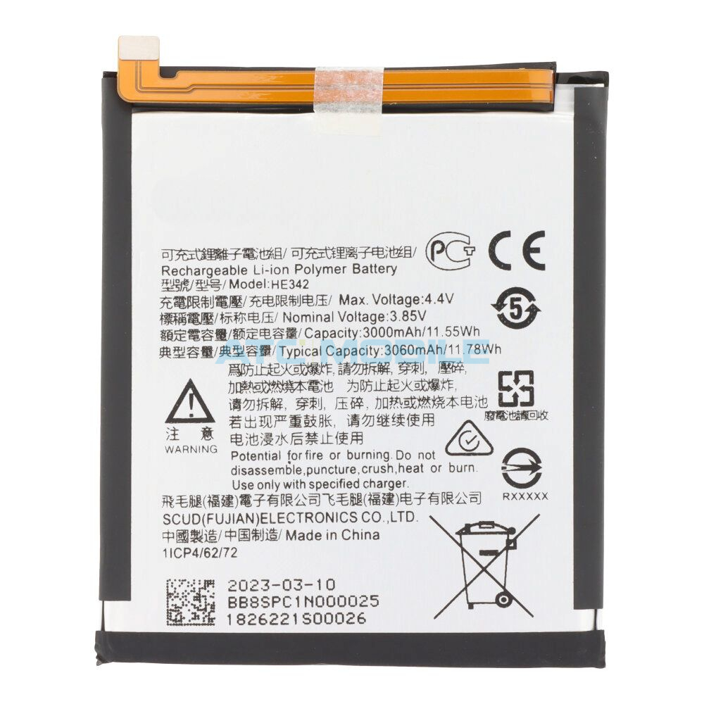 Baterie Nokia HE342/HE353 3060 mAh OEM + lepení Baterie Nokia HE342/HE353 3060 mAh OEM + lepení