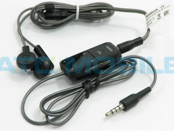 Nokia stereo sluchátka HS-45, černá, (bez adaptéru AD-54), bulk Nokia stereo sluchátka HS-45, černá, (bez adaptéru AD-54), bulk