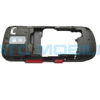 N203-ZKTORED Střední kryt Nokia Asha 203, bílý - 0259800, originální