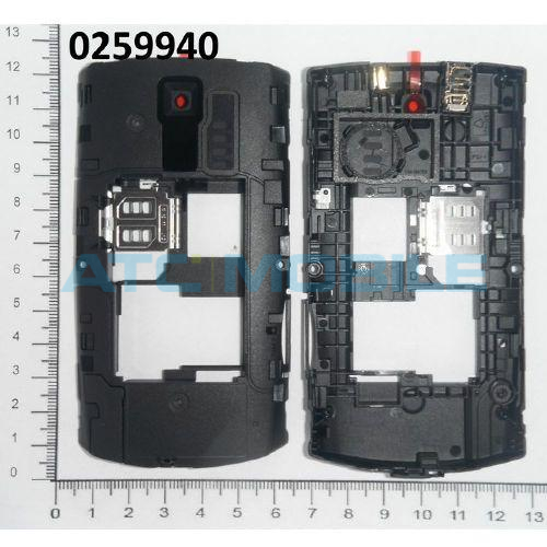 N205DS-ZKTOBLACK Krytka SIM2 Nokia Asha 205 DualSIM čern&aacute; - 9448319