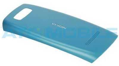 N305-BKTOBLUE Kryt baterie Nokia Asha 305, Asha 306 stř&iacute;brn&yacute; - 0258988