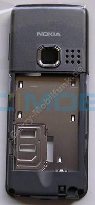 Střední kryt Nokia 6300 černo-stříbrný (Black-Silver), originální - 0250750 Střední kryt Nokia 6300 černo-stříbrný (Black-Silver), originální - 0250750