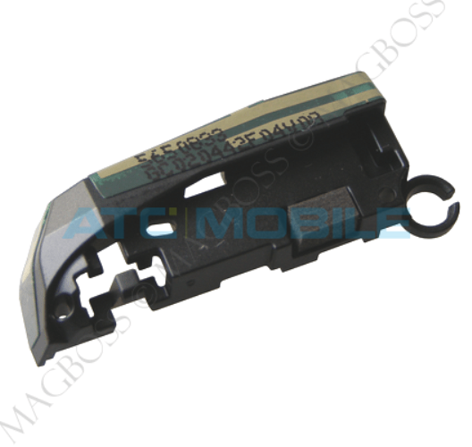 NC2-02-ANTO Středn&iacute; kryt Nokia C2-02 čern&yacute; (Chrome Black), origin&aacute;ln&iacute; - 0258615