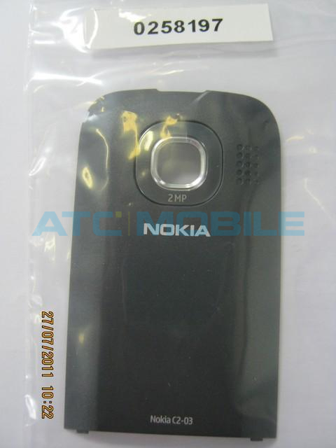 NC2-02-BKTOBLACKCR Středn&iacute; kryt Nokia C2-02 čern&yacute; (Chrome Black), origin&aacute;ln&iacute; - 0258615