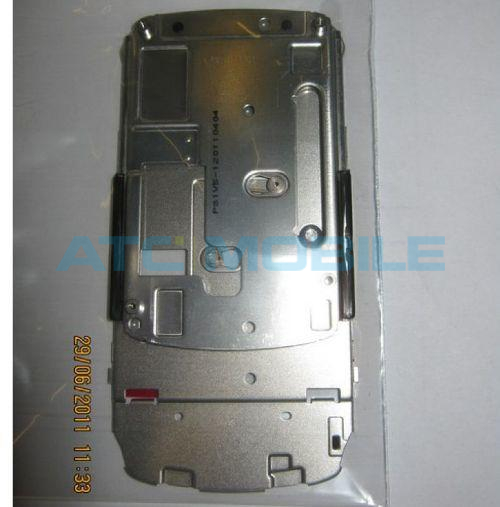 NC2-02-SLDO Středn&iacute; kryt Nokia C2-02 čern&yacute; (Chrome Black), origin&aacute;ln&iacute; - 0258615