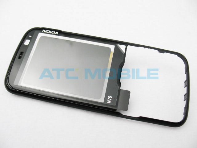 Přední kryt telefonu Nokia N-79, barva černá (Black), originální - 0254490 Přední kryt telefonu Nokia N-79, barva černá (Black), originální - 0254490