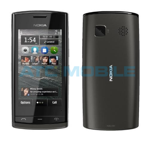 Nokia 500 CZ, barva černá (Black/Black) Nokia 500 CZ, barva černá (Black/Black)