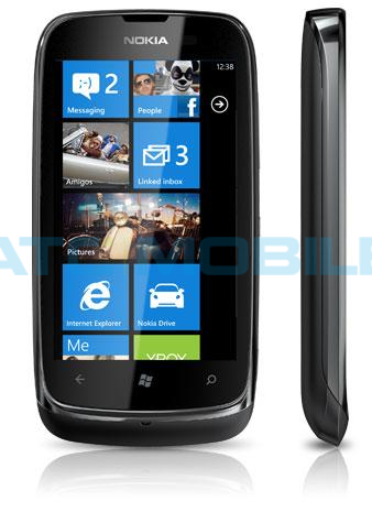 Nokia Lumia 610 CZ, barva černá (Black) Nokia Lumia 610 CZ, barva černá (Black)
