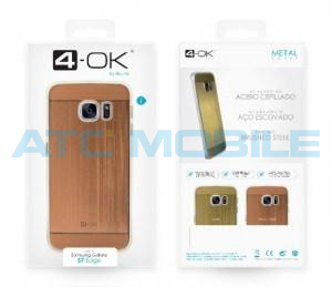 Zadn&iacute; kryt 4-OK PROTEK METAL Huawei P9 Lite (VNS-L21), růžovozlat&yacute; (měkk&eacute; boky, pevn&eacute; z&aacute;da, imitace 