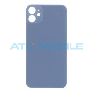 iPhone 11 zadn&iacute; kryt (sklo) fialov&yacute; s logem (OEM) - EU, Big Hole